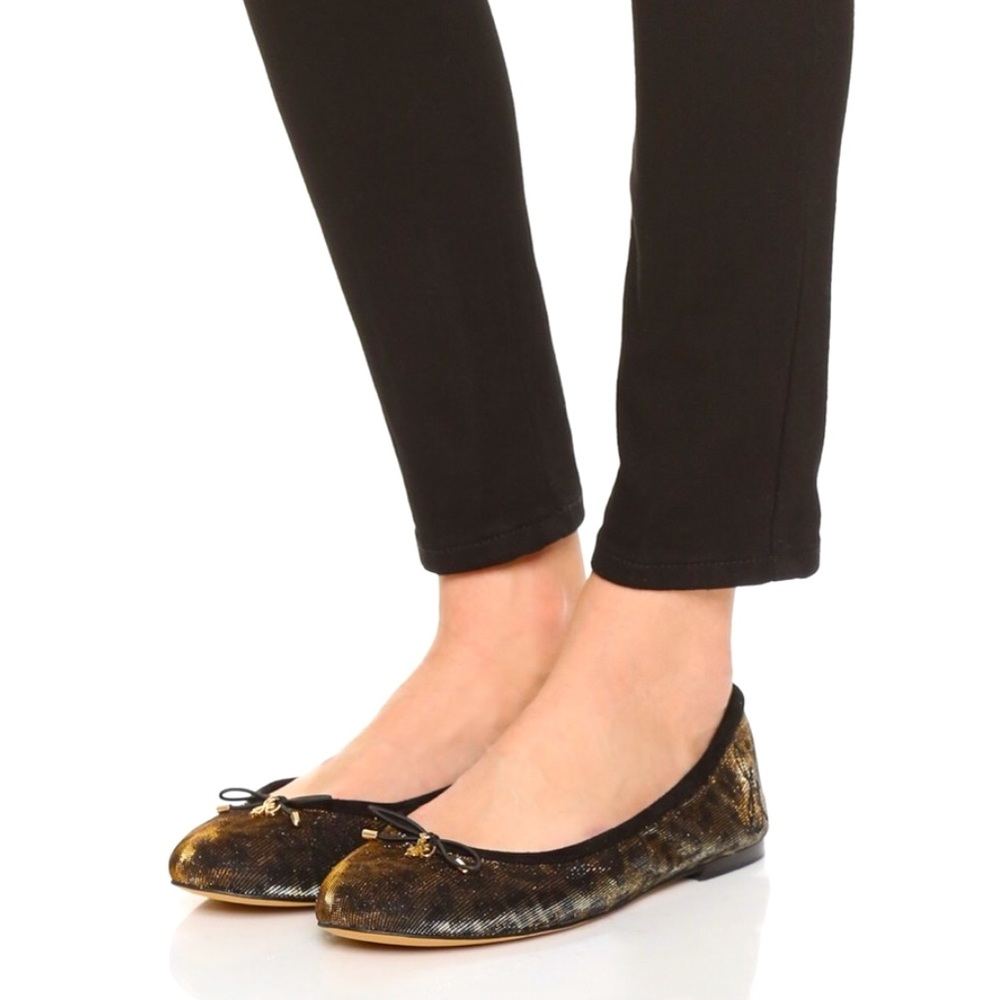 Sam Edelman Felicia Shimmer Leopard Ballet Flats
